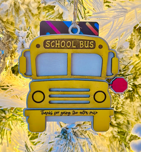 Bus Driver Gift Card Ornament