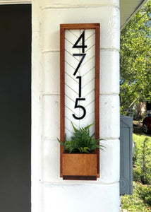 House Number Planters
