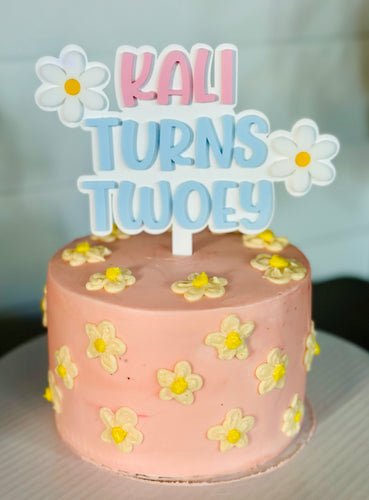 Turns Twoey Cake stopper