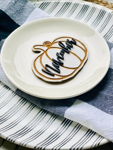 Table Setting Plate Words