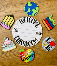 Load image into Gallery viewer, Interchangeable Classroom Welcome Sign