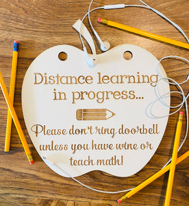 Distance Learning In Progress