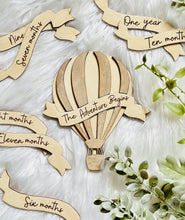 Load image into Gallery viewer, Air Balloon Baby Milestone Marker