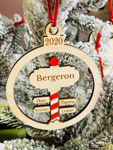 Personalized North Pole Ornament