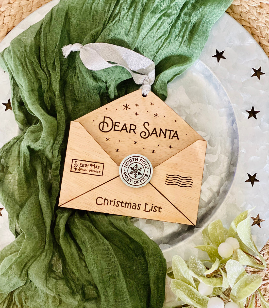 Letter To Santa Ornament