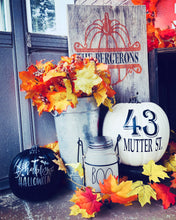 Load image into Gallery viewer, Personalized Pumpkin Sign