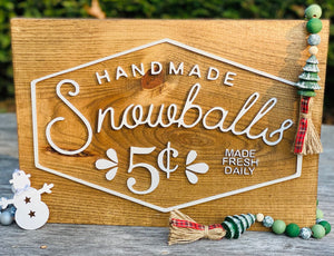 Hand Made Snowballs